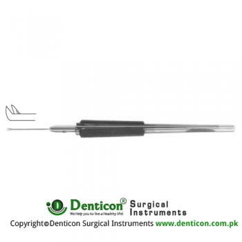 Virectomy Scissor Angled 60° - Vertical Opening Stainless Steel,